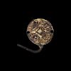 Anglo-Saxon Gold Chip-Carved Linked Insular Pin