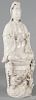 Large Chinese blanc de chine Buddha figure, 30'' h.