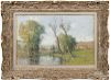 Andre des Fontaines (France 1869-1910), pastel landscape, signed lower right, 12 1/2'' x 19 1/2''.