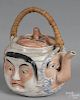 Japanese Bankoware teapot, 5 1/4'' h.
