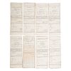 Set of 11 Muster Rolls for 30th USCT, July-August 1864