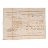 Martin Van Buren Twice-Signed Capias Warrant, 1808