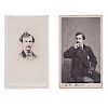 John Wilkes Booth, Pair of CDVs by C.D. Fredericks & Co. 