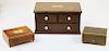 Thorens changeable tune disc music box, 2 others