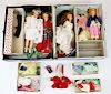 Ideal Tammy dolls, trunk, clothes, & accessories