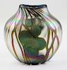 Del Matto 1989 aurene style art glass vase