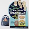 New England Baked Beans placard, VT plate topper