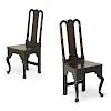 PAIR OF GEORGE I OAK SIDE CHAIRS