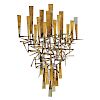 STYLE OF CURTIS JERE BRASS WALL SCULPTURE