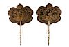 Pair of Regency Chinoiserie Hand Fans, E. 19th C.