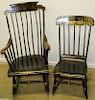 Two 19th c. paint decorated rocking chairs