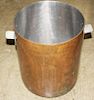 large stainless steel lined copper stock pot