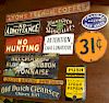 Lot of small porcelain and tin signs