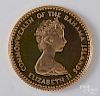 Commonwealth of the Bahama islands 1971 gold coin