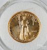 Liberty Eagle 1/10 ozt. fine gold coin.