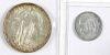 US 1852 three cent coin, etc.