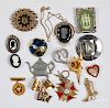 Group of assorted costume jewelry