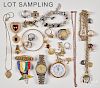 Assorted group of costume jewelry and watches, etc.
