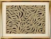 SOL LEWITT "LOOPS AND CURVES" LINOCUT SIGNED