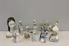 LLADRO. Grouping of 10 Signed Porcelain Figures