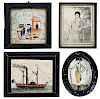 Four British Framed Paintings  