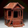 Old architectural model of a garden house