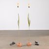 Pair flora-form floor lamps by Giovanni Banci