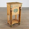 Continental Neoclassic paint decorated nightstand