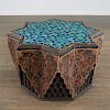 Moroccan style star-shaped coffee table