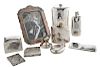 11 Assorted Silver Desk Items