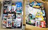 two boxes full of Hot Wheels diecast cars