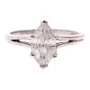 A Ladies Marquise Diamond Ring in Platinum
