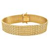 Vintage 14K Gold Mesh Bracelet