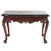 George III style mahogany hall table