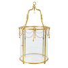 Louis XVI style brass hall lantern