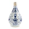 Chinese blue and white porcelain bottle vase