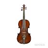 French Violin, Louis Joly, Mirecourt, c. 1895