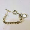 TIFFANY STERLING SILVER BRACELET WITH CLOCK CHARM