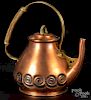 Albin Muller copper tea kettle, etc.
