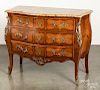 French marble top bureau