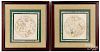 Set of six celestial engravings by W.G. Evans