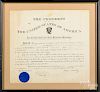 William McKinley signed presidential appointment