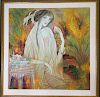 Import Chinese Painting, "Feng Chang Jiang" -"Autumn Lady" Ca 1996