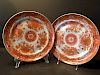 ANTIQUE Chinese Large Pair Fitzhugh Plates, early 19th Century