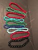 GROUP of Jade and Agate necklaces, 16" longest