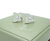 Van Cleef & Arpels  White Gold Diamond  Two Butterfly Earrings