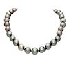 Gorgeous 10.3mm Tahitian Pearls 14K White Gold Strand