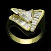 2.39 Carat Diamond 18k Gold Engagement Ring Size 6.75