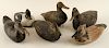 COLLECTION OF SIX PAINTED WOOD DUCK DECOYS