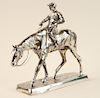 LATE 19TH C. GERMAN SILVER PLATED FIGURE MARKED